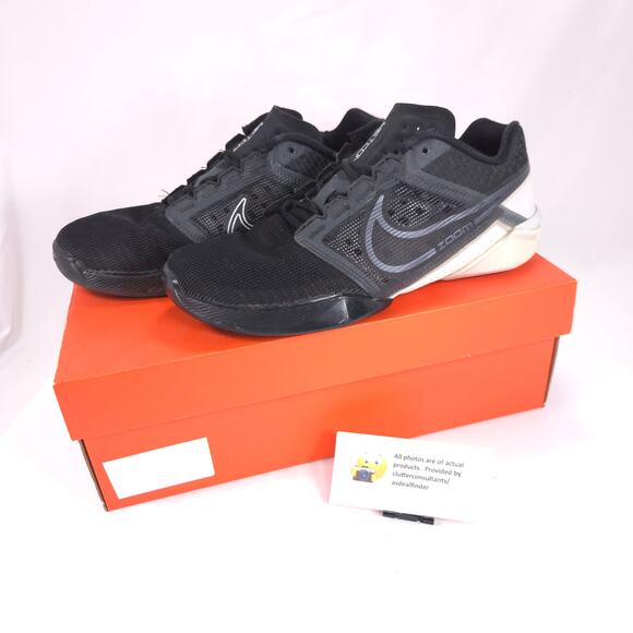 Nike Zoom Metcon Turbo 2 Athletic Lace Up Shoe Mens Size 7.DH3392-010 Black main image 7